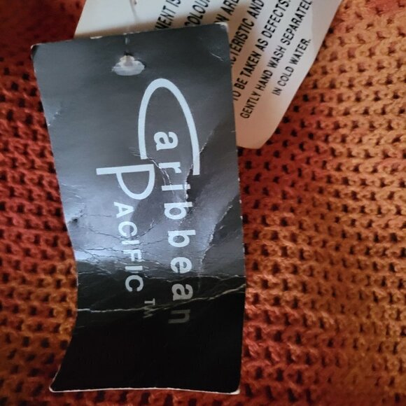 Caribbean Pacific Maxi Dress M/L Orange NWT - Picture 3 of 4